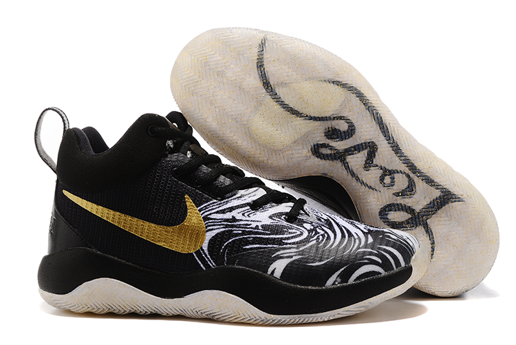 Nike Hyperrev 2017 BHM Black Gold Shoes